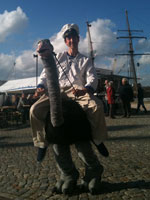 komischer Kellner Kalle